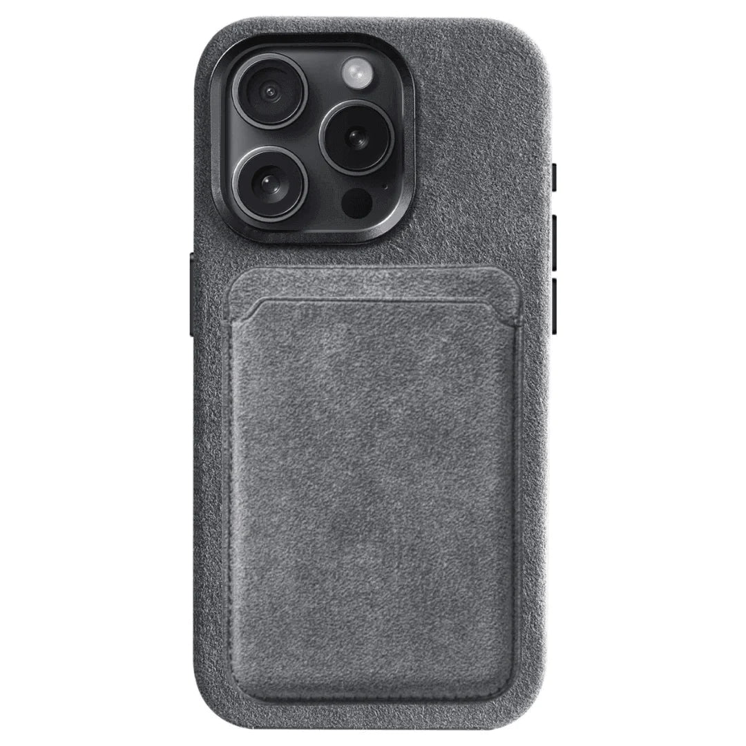 iPhone Alcantara Hülle + Magsafe Wallet