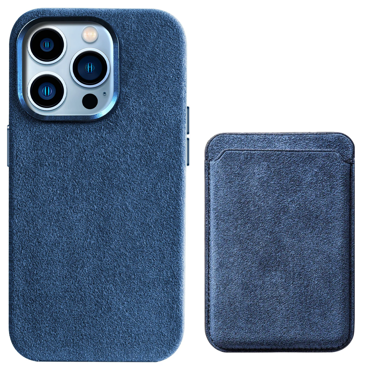 iPhone Alcantara Hülle + Magsafe Wallet